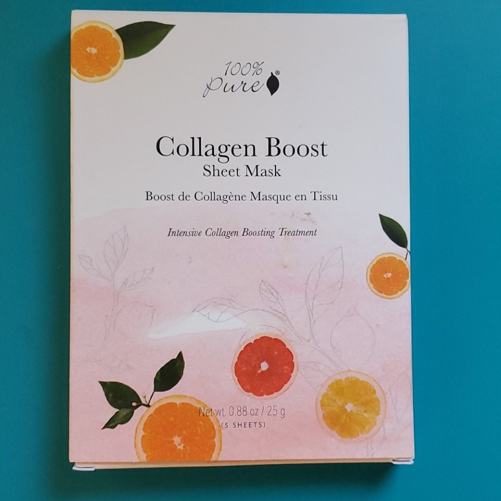 100% pure collagen boost sheet mask 3 pack